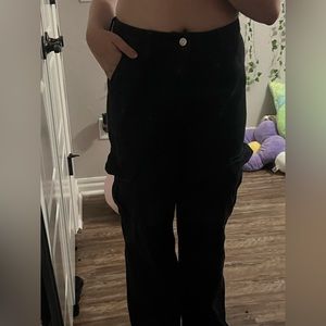 Black cargo pants